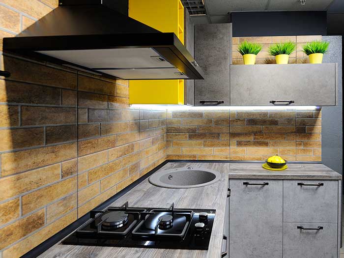 кухня под мрамор фото